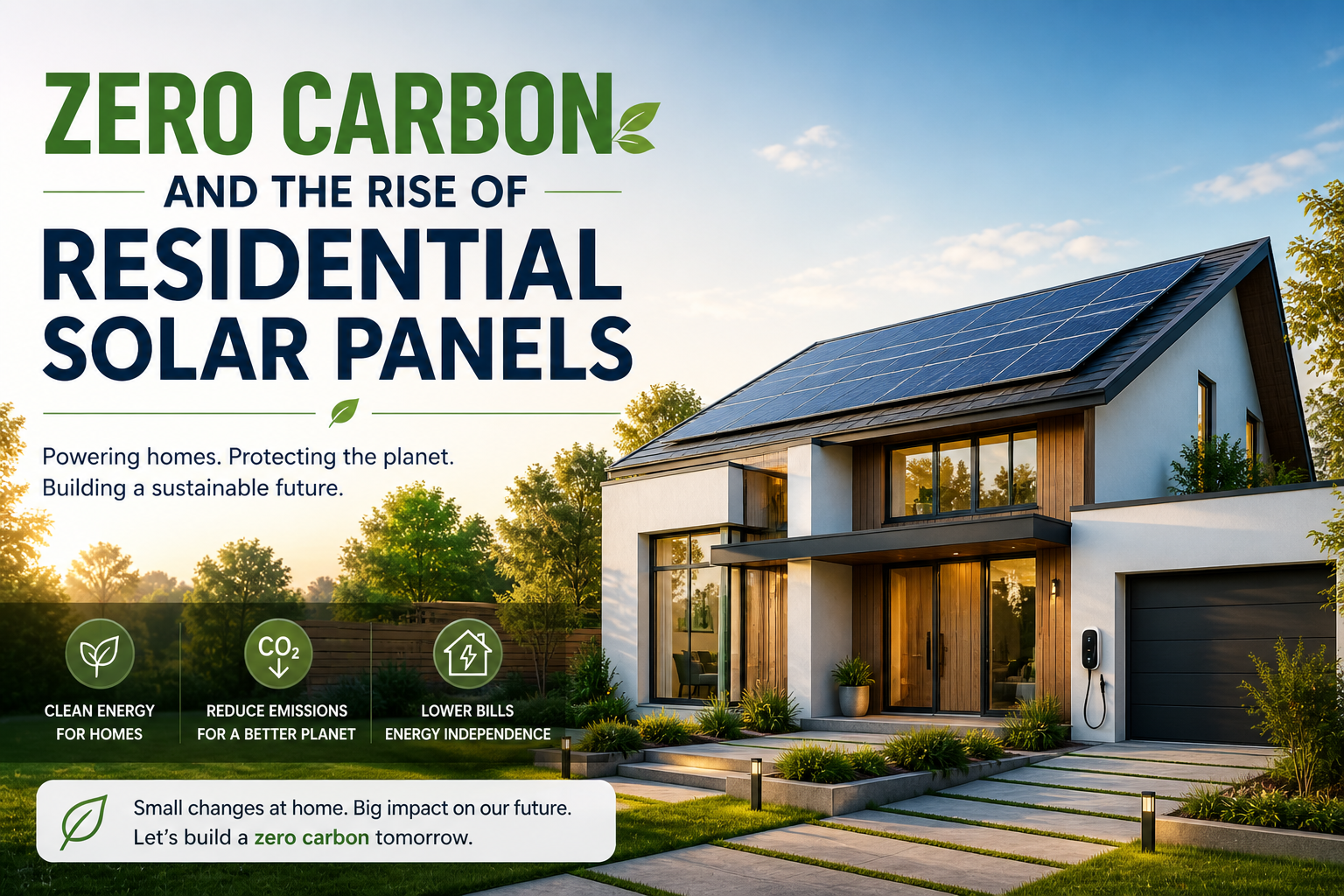 Zero Carbon and the Rise of Residential Solar Panels