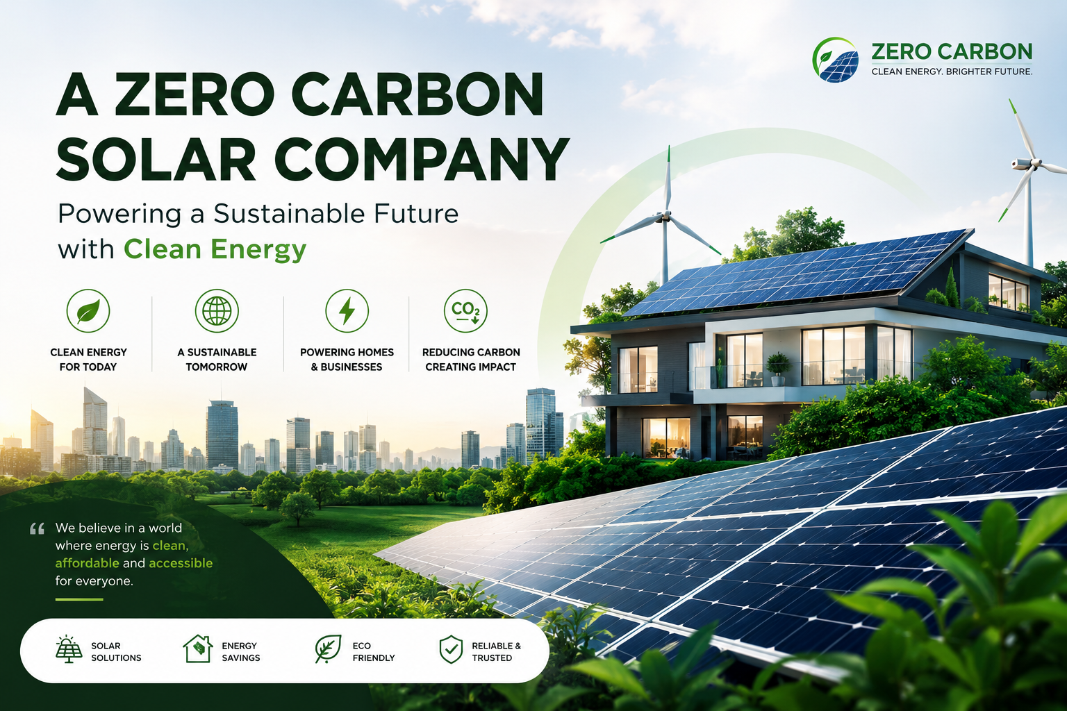 A Zero Carbon Solar Company Powering a Sustainable Future with Clean Energy